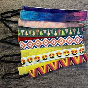 Set of 5 sweaty band headbands